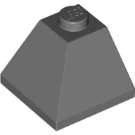 Brick Sloped 45° 2 x 2 Double Convex / Dark Bluish Gray