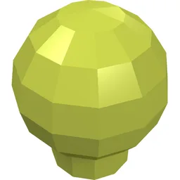 Decoration Ball / Orb / Sphere [Scala Finial] / Medium Lime