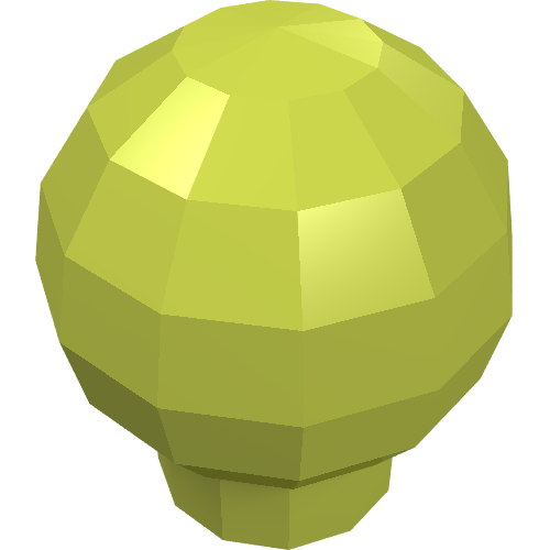 Lego Decoration Ball / Orb / Sphere [Scala Finial] / Medium Lime