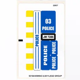 Sticker Sheet for Set 7286-1 / [No Color/Any Color]