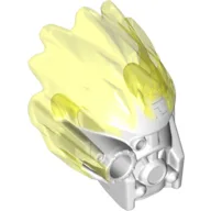 Large Figure Mask of Ice (Unity) with Marbled Trans-Neon Green Pattern / White