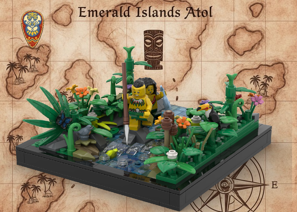 Lego 🌿 River Crossing - Through the Jungle Stream 🌿