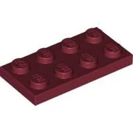 Plate 2 x 4 / Dark Red