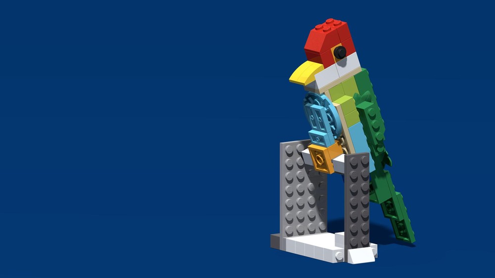 Lego BYGGLEK Perched Bird (Parakeet)
