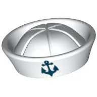 Hat Sailor with Anchor Print