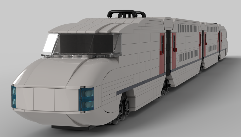 Lego Double-deck High Speed Train