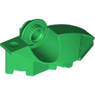 Lego Large Figure Foot, with Rotation Joint Ball Half [Vertical Side] / Green