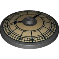 Dish 4 x 4 Inverted [Radar] with Town Hall Clock Face Print