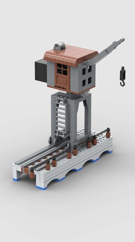 Lego Venice Chase MOC - Venice Docks and Crane