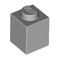 Brick 1 x 1 / Light Bluish Gray