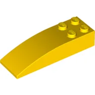 Brick Curved 6 x 2 / Yellow
