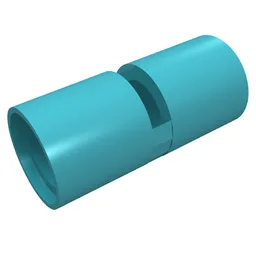 Technic Pin Connector Round [Slotted] / Medium Azure
