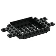 Vehicle Base 6 x 12 x 1 with Holes, 6 Studs On sides, 1 x 2 Cutouts on Ends