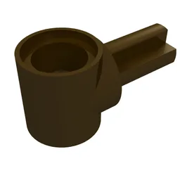 Technic Pin Connector Hub with 1 Axle / Dark Brown