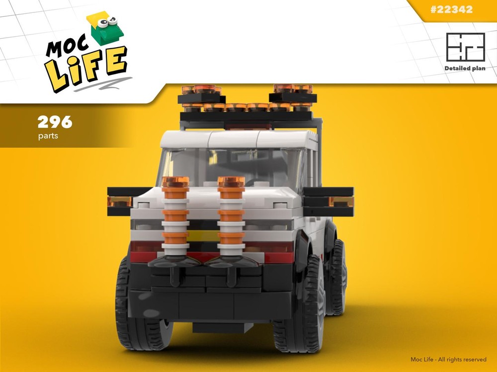 Lego Chevrolet Silverado 1500 quad cab long bed power line