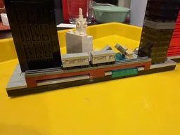 Chicago Skyline Elevated Train
