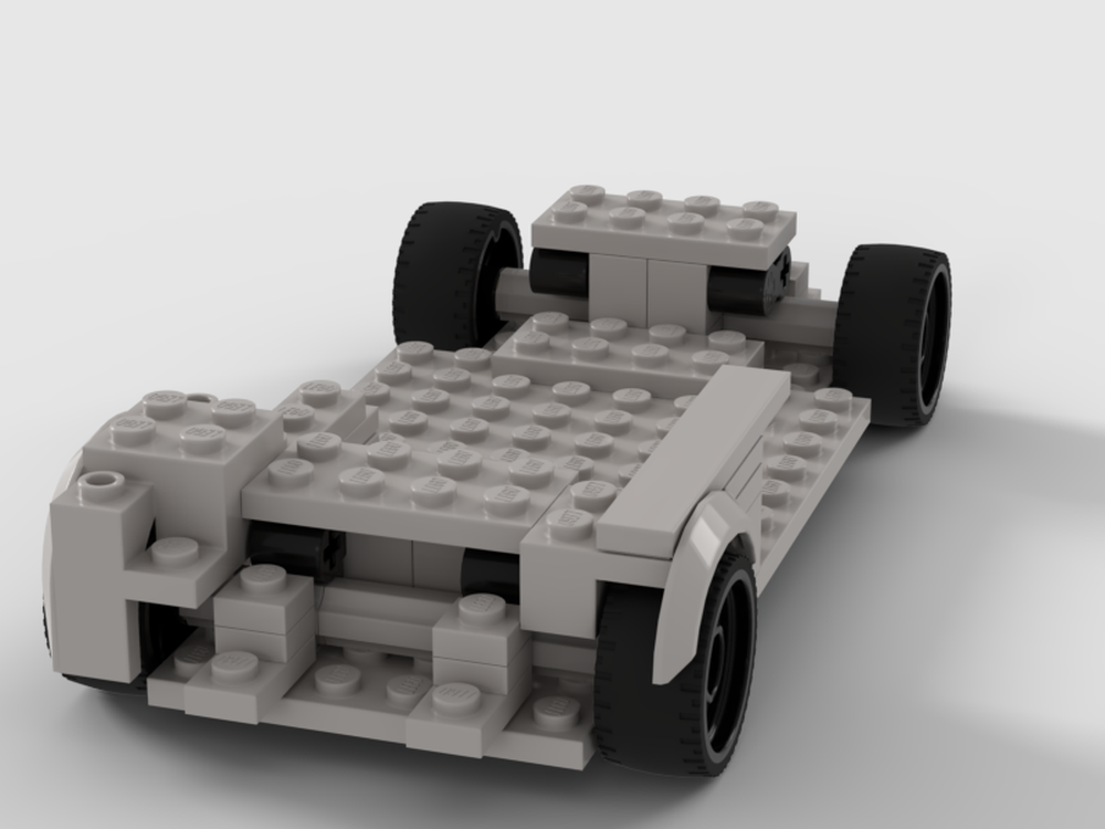 Lego 8 stud wide chassis with 'independent' suspension (mk1)