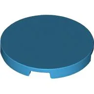 Tile Round 3 x 3 / Dark Azure
