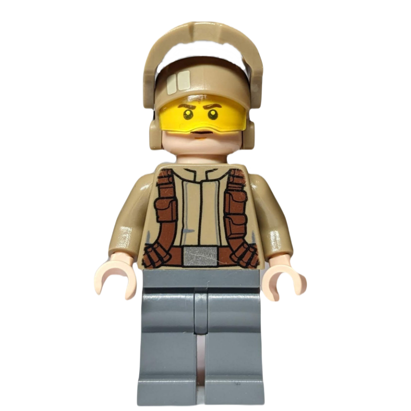Lego Resistance Soldier, Dark Tan Helmet, Dark Tan Shirt