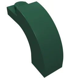 Brick Arch 1 x 3 x 2 Curved Top / Dark Green