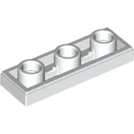Tile Special 1 x 3 Inverted with Center Hole / White