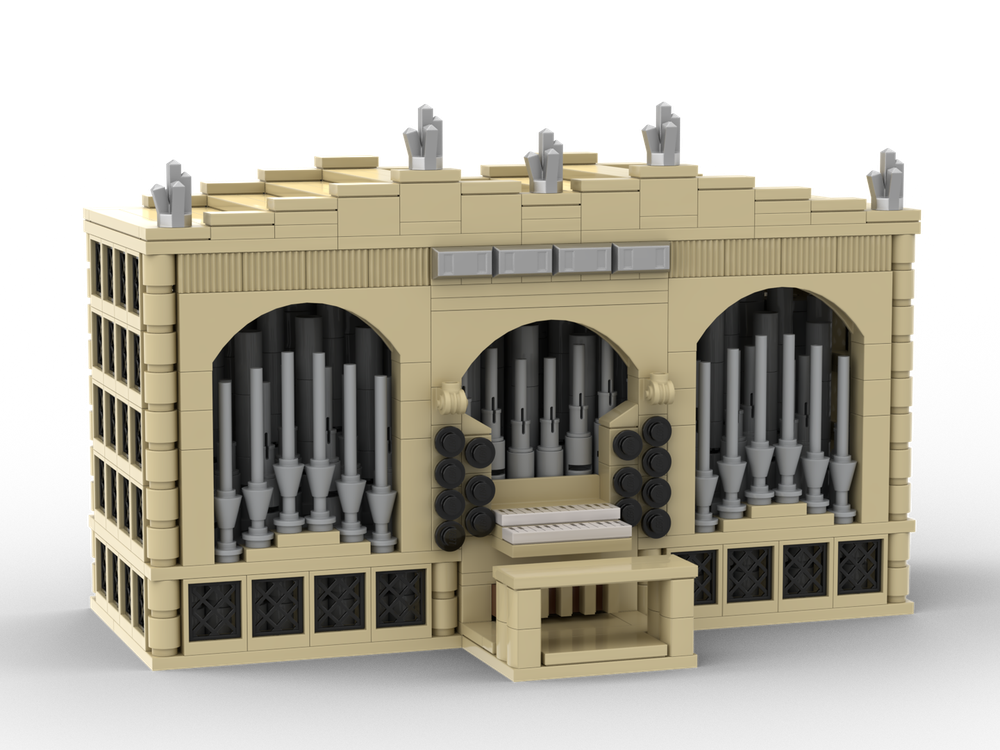 Lego Church organ in light colours