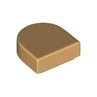 Tile Round 1 x 1 Half Circle / Warm Tan