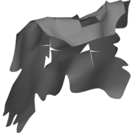 Lego Large Figure Cape, Tattered, Vezon / Black