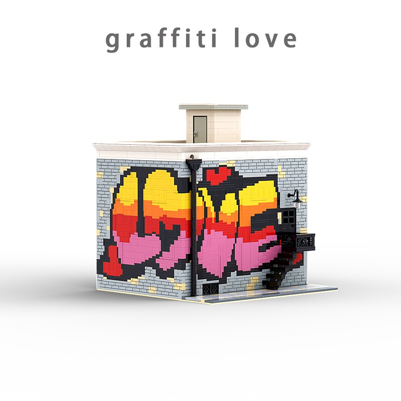 Lego graffiti love