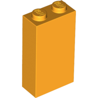 Lego Brick 1 x 2 x 3 with Bottom Stud Holder / Bright Light Orange