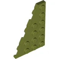 Wedge Plate 6 x 4 Left / Olive Green