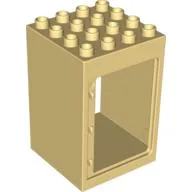 Duplo Building Door Frame / Entryway 4 x 4 x 5 / Light Yellow