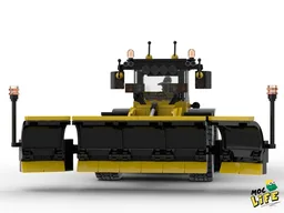 Case loader with snow plow