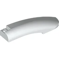 Brick Round, Curved 10 x 2 x 2 with Rounded End Right / White