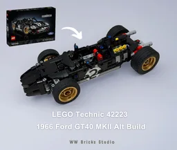 1966 Brabham BT19 F1 – LEGO Technic 42223 1966 Ford GT40 MKII Alternate Build
