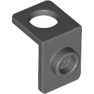 Minifig Neckwear Bracket [One Stud] - Reinforced / Dark Bluish Gray