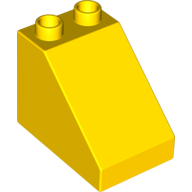 Lego Duplo Brick 3 x 2 x 2 Slope / Yellow