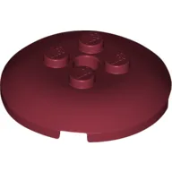 Dish 4 x 4 with 4 Studs / Dark Red
