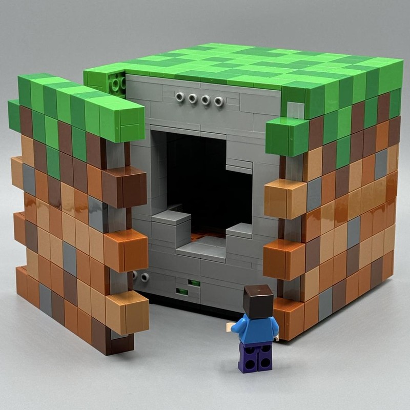 Lego Grass Block (With Hidden Interior Scene) – (Fan‑Made) Build Instructions