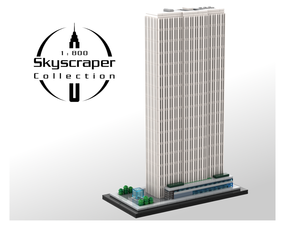 Lego General Motors Building 1:800 Scale (Manhattan)