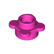 Lego Plant, Flower, Plate Round 1 x 1 with 4 Petals / Dark Pink