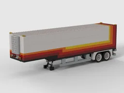 Trailer for Truck with CAT Diesel Engine in Redtones