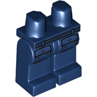 Lego Hips and Dark Blue Legs with Dark Blue Coveralls Print / Dark Blue