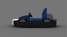 Simple Blue Go-Kart