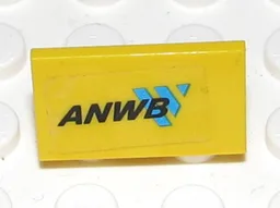 Panel 1 x 2 x 1 with 'ANWB' and Blue Logo Pattern (Sticker) - Set 2140