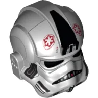 Helmet AT-AT / Tie Pilot, Dark Red Imperial Logo Print / Light Bluish Gray