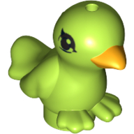 Lego Animal, Bird, Two Feet with Yellow Beak Print