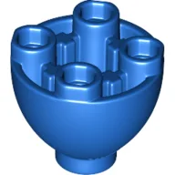 Brick Round 2 x 2 x 1 1/3 Inverted / Blue