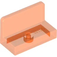 Panel 1 x 2 x 1 [Rounded Corners] / Trans-Neon Orange