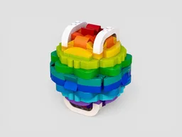 Rainbow Gradient Sphere (with optional stand)